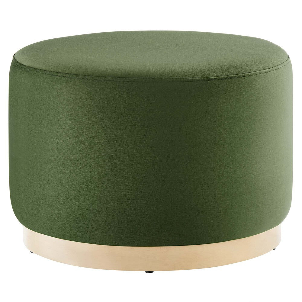EEI-6646 Tilden Large 23" Round Performance Velvet Upholstered Ottoman by Modway