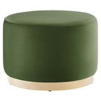 EEI-6646 Tilden Large 23" Round Performance Velvet Upholstered Ottoman by Modway