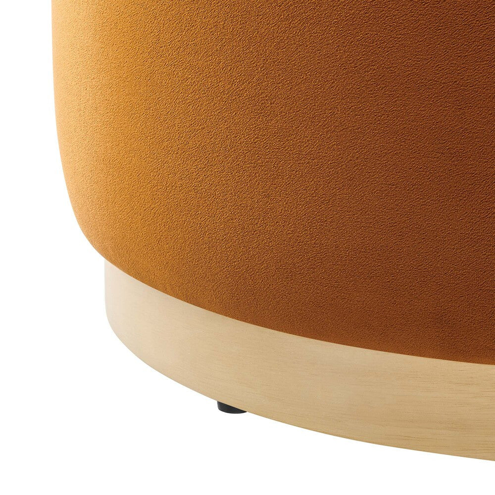 EEI-6646 Tilden Large 23" Round Performance Velvet Upholstered Ottoman by Modway