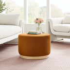 EEI-6646 Tilden Large 23" Round Performance Velvet Upholstered Ottoman by Modway