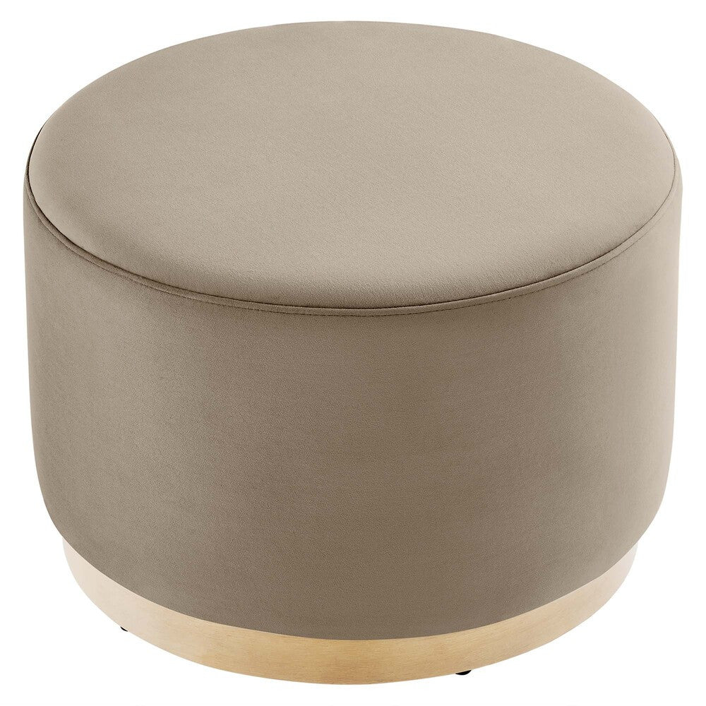 EEI-6646 Tilden Large 23" Round Performance Velvet Upholstered Ottoman by Modway