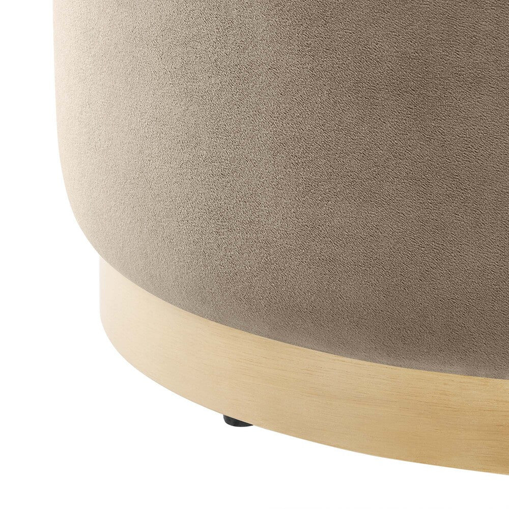 EEI-6646 Tilden Large 23" Round Performance Velvet Upholstered Ottoman by Modway