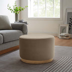 EEI-6646 Tilden Large 23" Round Performance Velvet Upholstered Ottoman by Modway