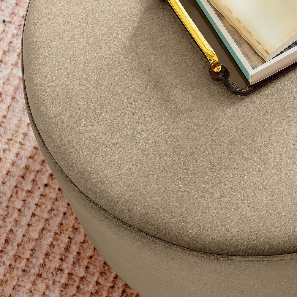 EEI-6646 Tilden Large 23" Round Performance Velvet Upholstered Ottoman by Modway