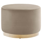 EEI-6646 Tilden Large 23" Round Performance Velvet Upholstered Ottoman by Modway