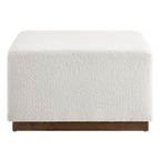EEI-6644-CLO-WAL Tilden Large 28" Square Boucle Upholstered Ottoman by Modway