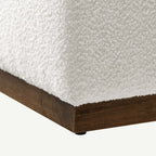 EEI-6644-CLO-WAL Tilden Large 28" Square Boucle Upholstered Ottoman by Modway