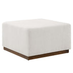 EEI-6644-CLO-WAL Tilden Large 28" Square Boucle Upholstered Ottoman by Modway