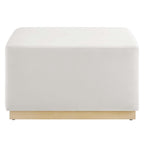 EEI-6643 Tilden Large 28" Square Performance Velvet Upholstered Ottoman by Modway