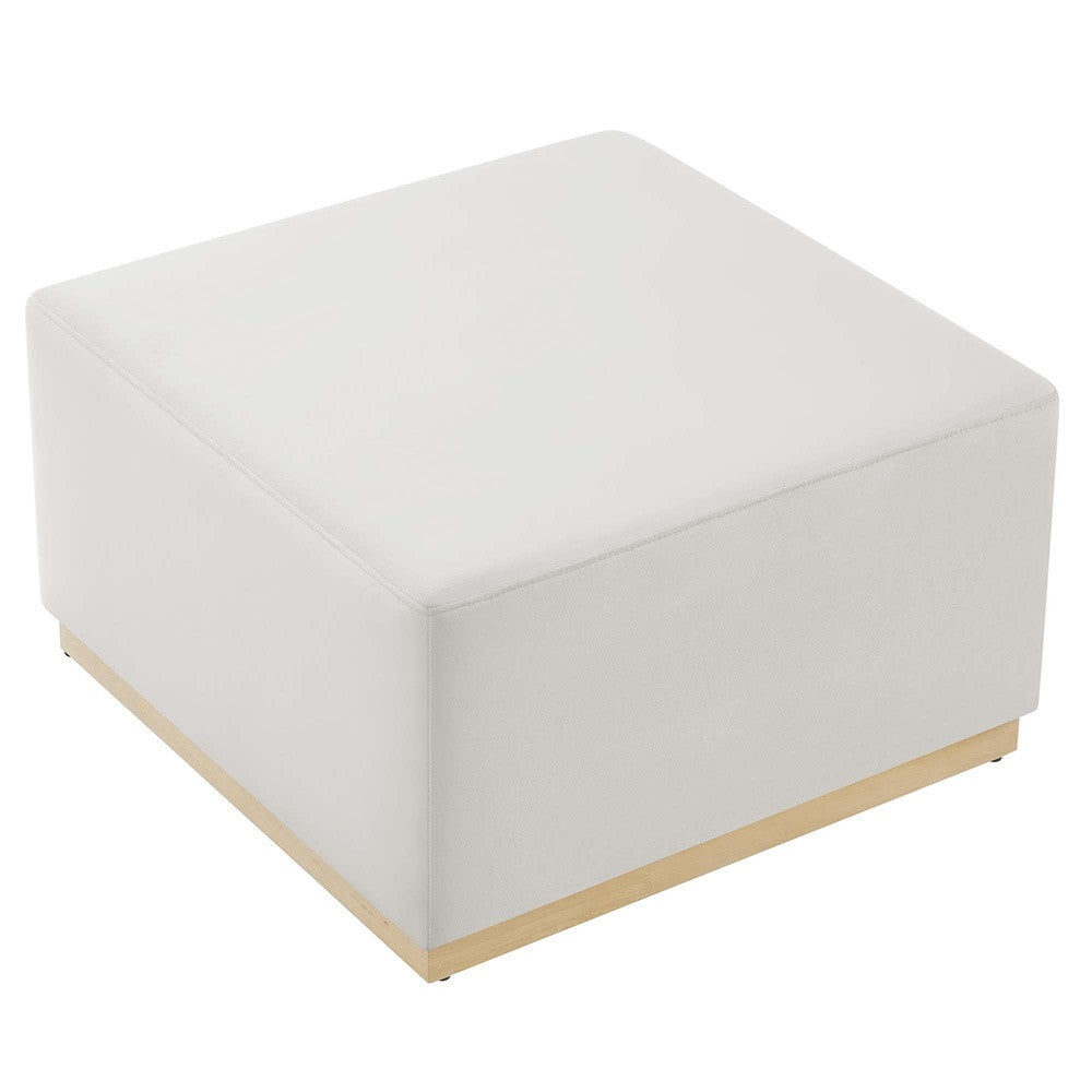 EEI-6643 Tilden Large 28" Square Performance Velvet Upholstered Ottoman by Modway