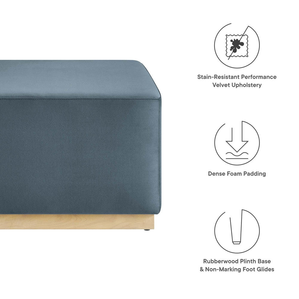 EEI-6643 Tilden Large 28" Square Performance Velvet Upholstered Ottoman by Modway