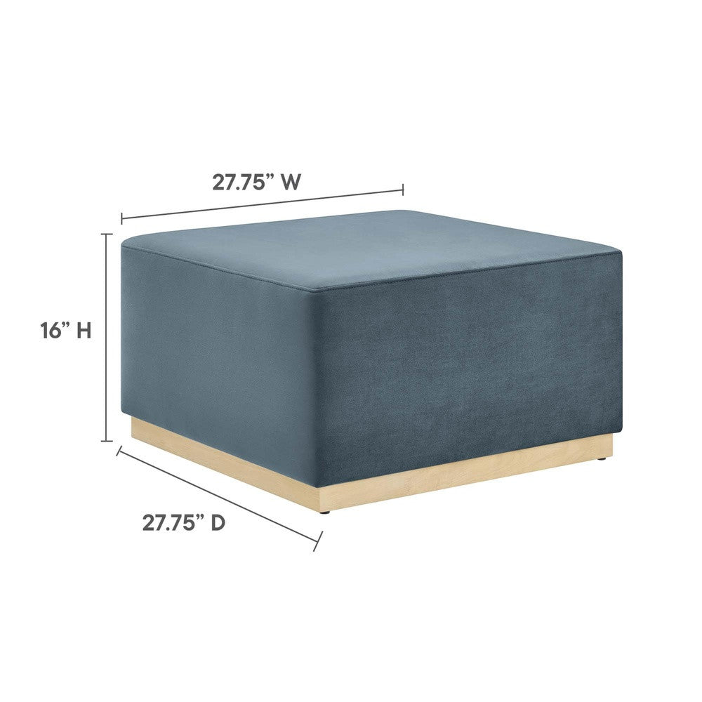 EEI-6643 Tilden Large 28" Square Performance Velvet Upholstered Ottoman by Modway