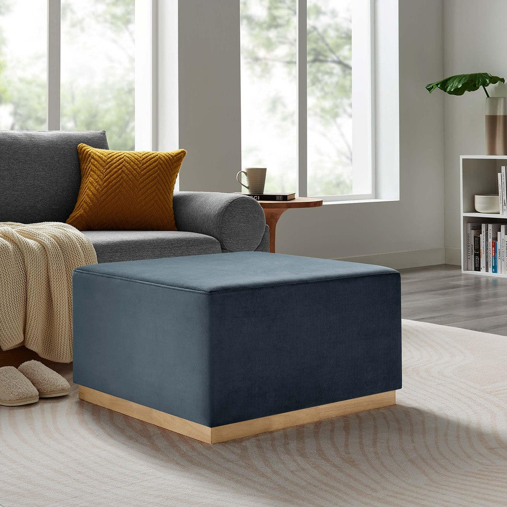 EEI-6643 Tilden Large 28" Square Performance Velvet Upholstered Ottoman by Modway