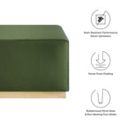 EEI-6643 Tilden Large 28" Square Performance Velvet Upholstered Ottoman by Modway