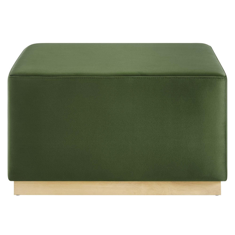 EEI-6643 Tilden Large 28" Square Performance Velvet Upholstered Ottoman by Modway