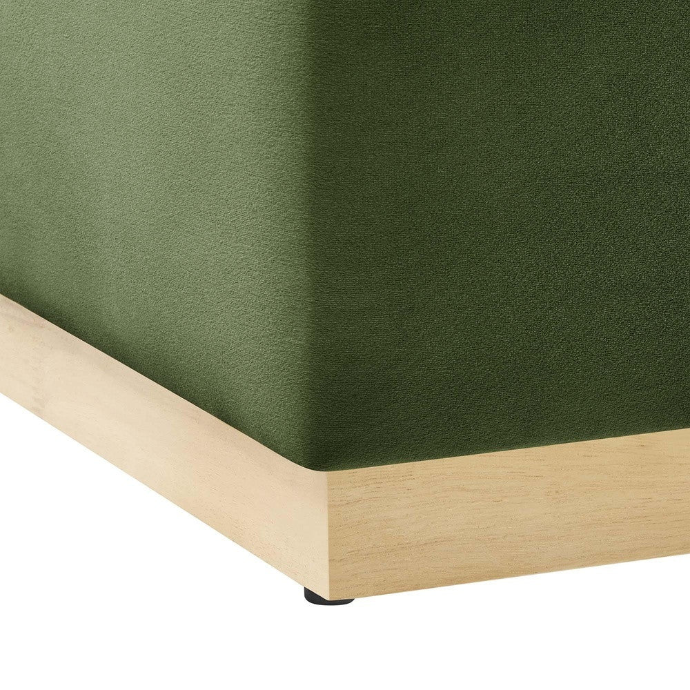 EEI-6643 Tilden Large 28" Square Performance Velvet Upholstered Ottoman by Modway