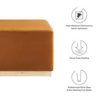 EEI-6643 Tilden Large 28" Square Performance Velvet Upholstered Ottoman by Modway