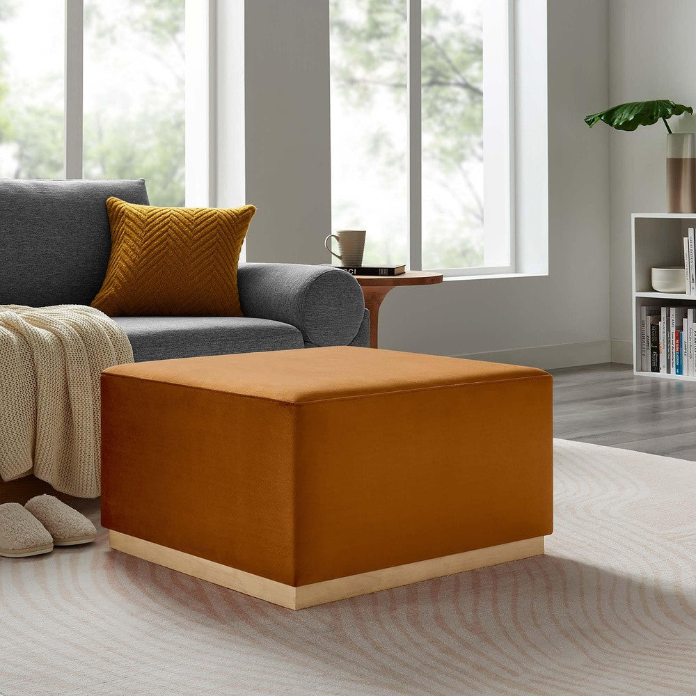 EEI-6643 Tilden Large 28" Square Performance Velvet Upholstered Ottoman by Modway