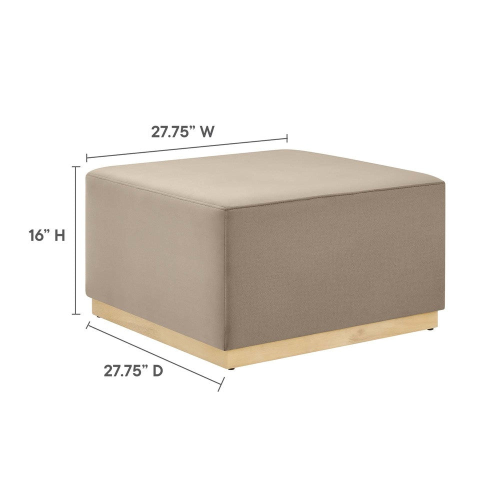 EEI-6643 Tilden Large 28" Square Performance Velvet Upholstered Ottoman by Modway