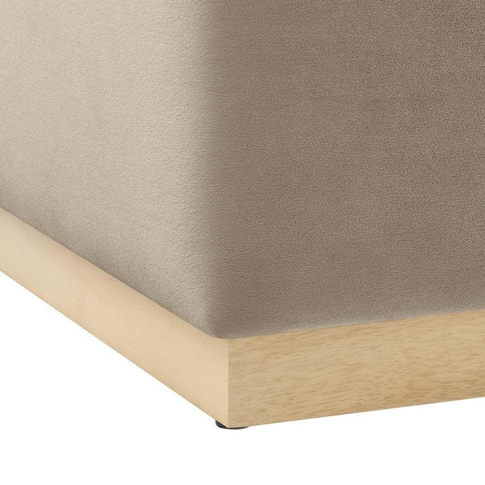 EEI-6643 Tilden Large 28" Square Performance Velvet Upholstered Ottoman by Modway