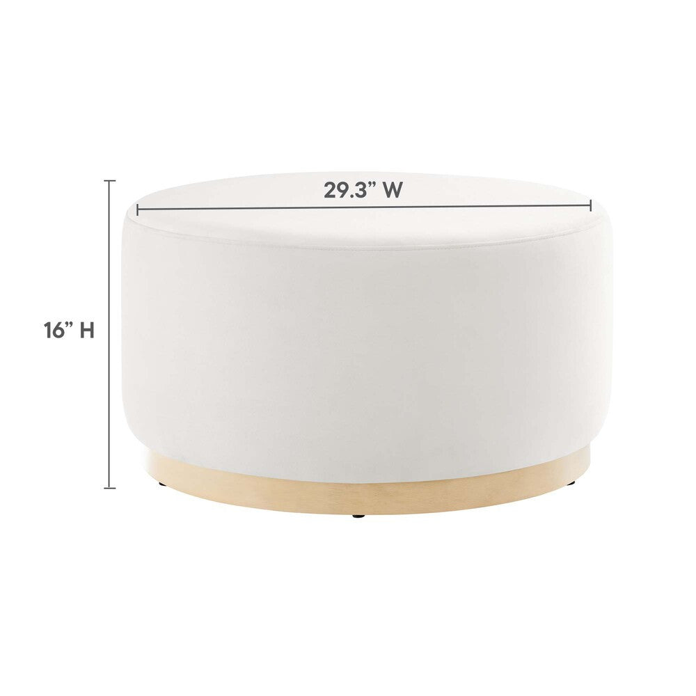 EEI-6648 Tilden Large 29" Round Performance Velvet Upholstered Ottoman by Modway