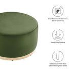 EEI-6648 Tilden Large 29" Round Performance Velvet Upholstered Ottoman by Modway