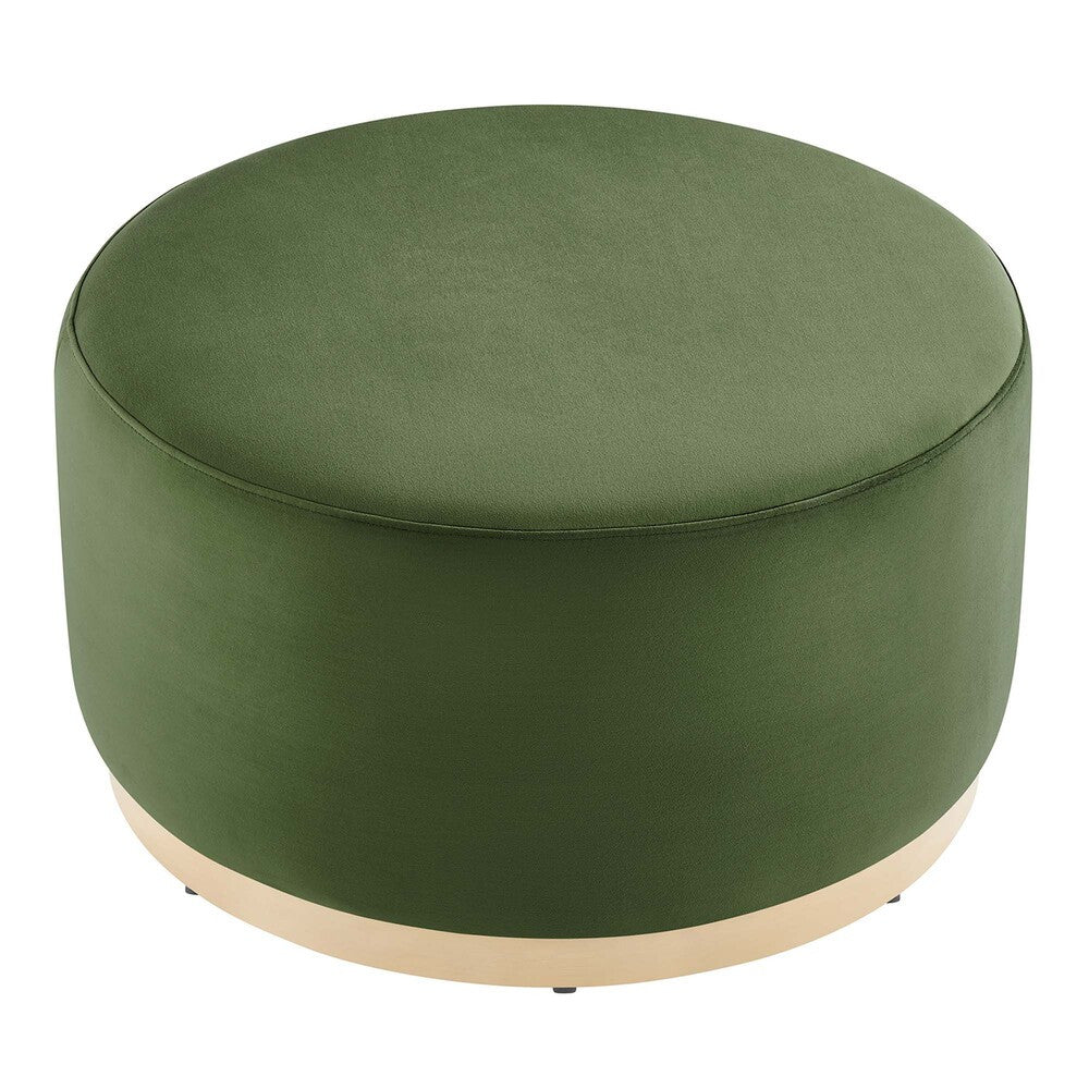 EEI-6648 Tilden Large 29" Round Performance Velvet Upholstered Ottoman by Modway