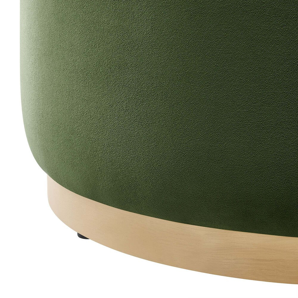 EEI-6648 Tilden Large 29" Round Performance Velvet Upholstered Ottoman by Modway