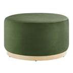 EEI-6648 Tilden Large 29" Round Performance Velvet Upholstered Ottoman by Modway