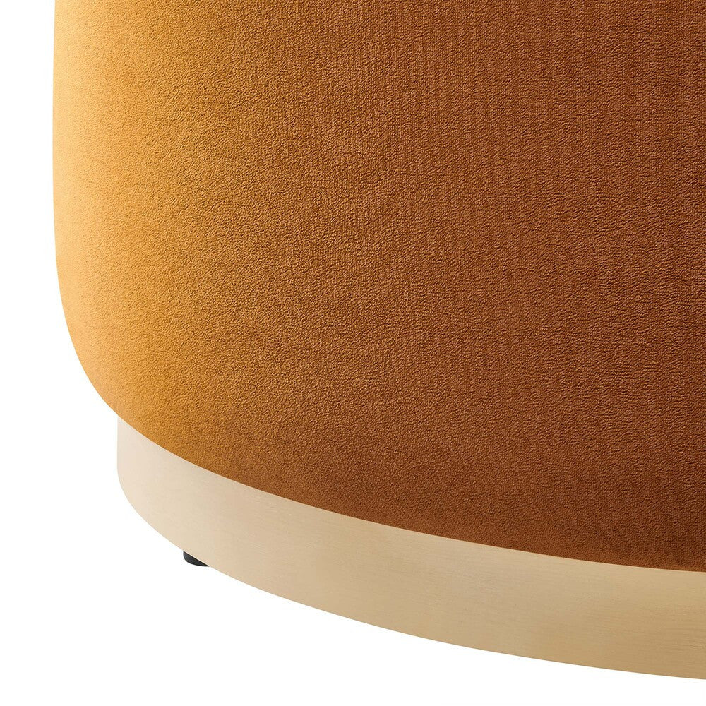 EEI-6648 Tilden Large 29" Round Performance Velvet Upholstered Ottoman by Modway