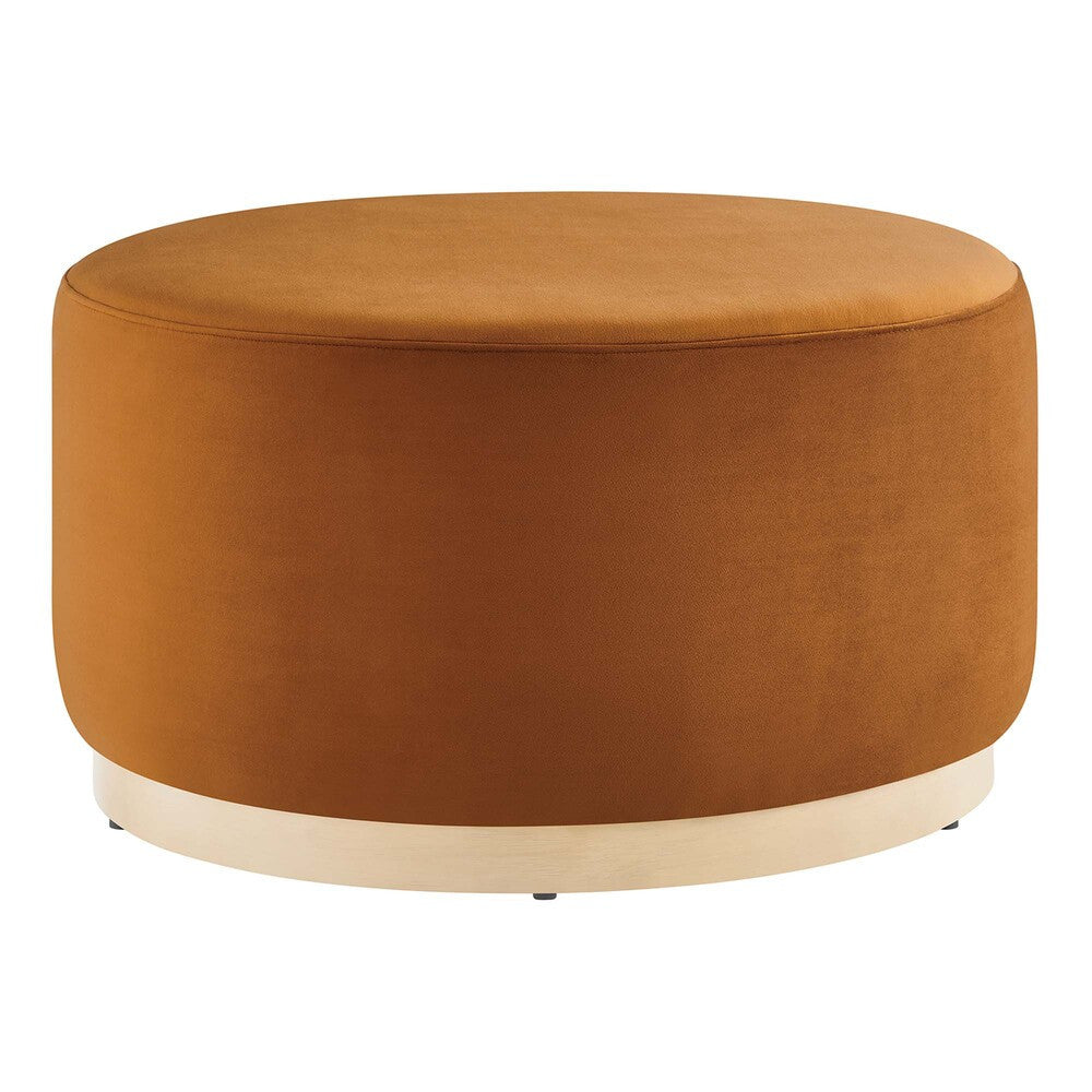 EEI-6648 Tilden Large 29" Round Performance Velvet Upholstered Ottoman by Modway