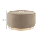 EEI-6648 Tilden Large 29" Round Performance Velvet Upholstered Ottoman by Modway