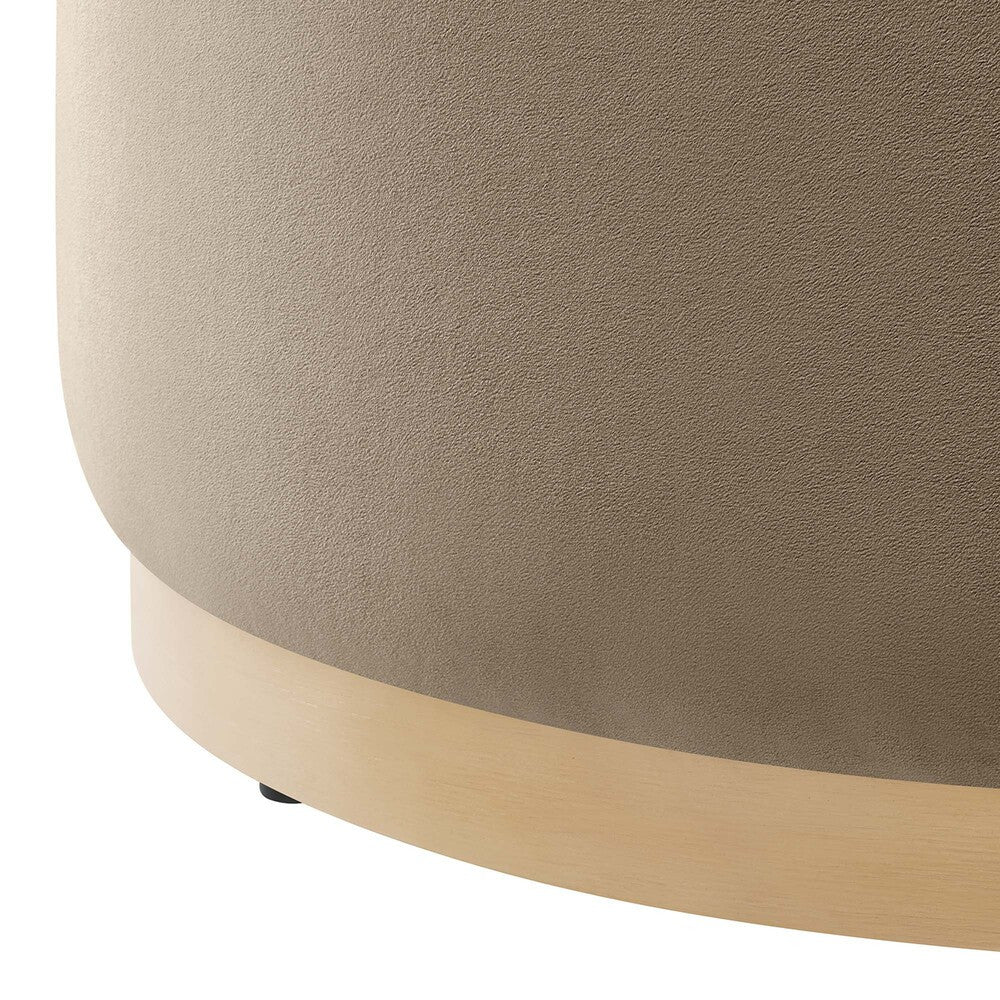 EEI-6648 Tilden Large 29" Round Performance Velvet Upholstered Ottoman by Modway