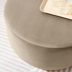 EEI-6648 Tilden Large 29" Round Performance Velvet Upholstered Ottoman by Modway
