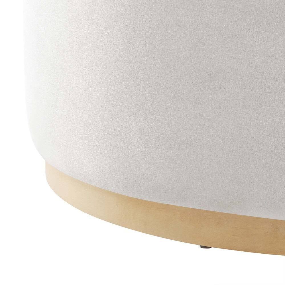 EEI-6650 Tilden Large 38" Round Performance Velvet Upholstered Ottoman by Modway