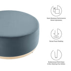 EEI-6650 Tilden Large 38" Round Performance Velvet Upholstered Ottoman by Modway