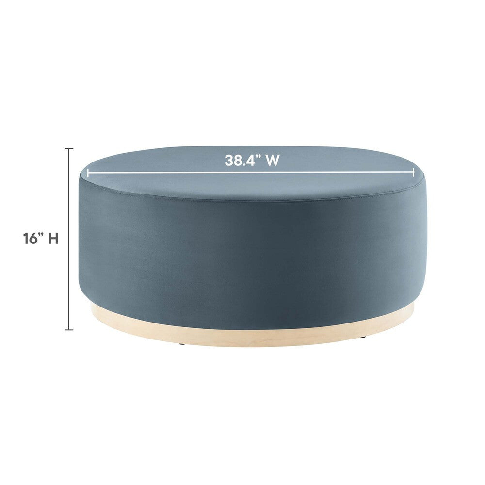 EEI-6650 Tilden Large 38" Round Performance Velvet Upholstered Ottoman by Modway
