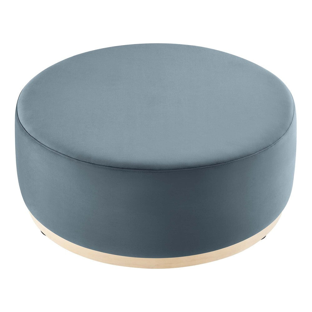 EEI-6650 Tilden Large 38" Round Performance Velvet Upholstered Ottoman by Modway