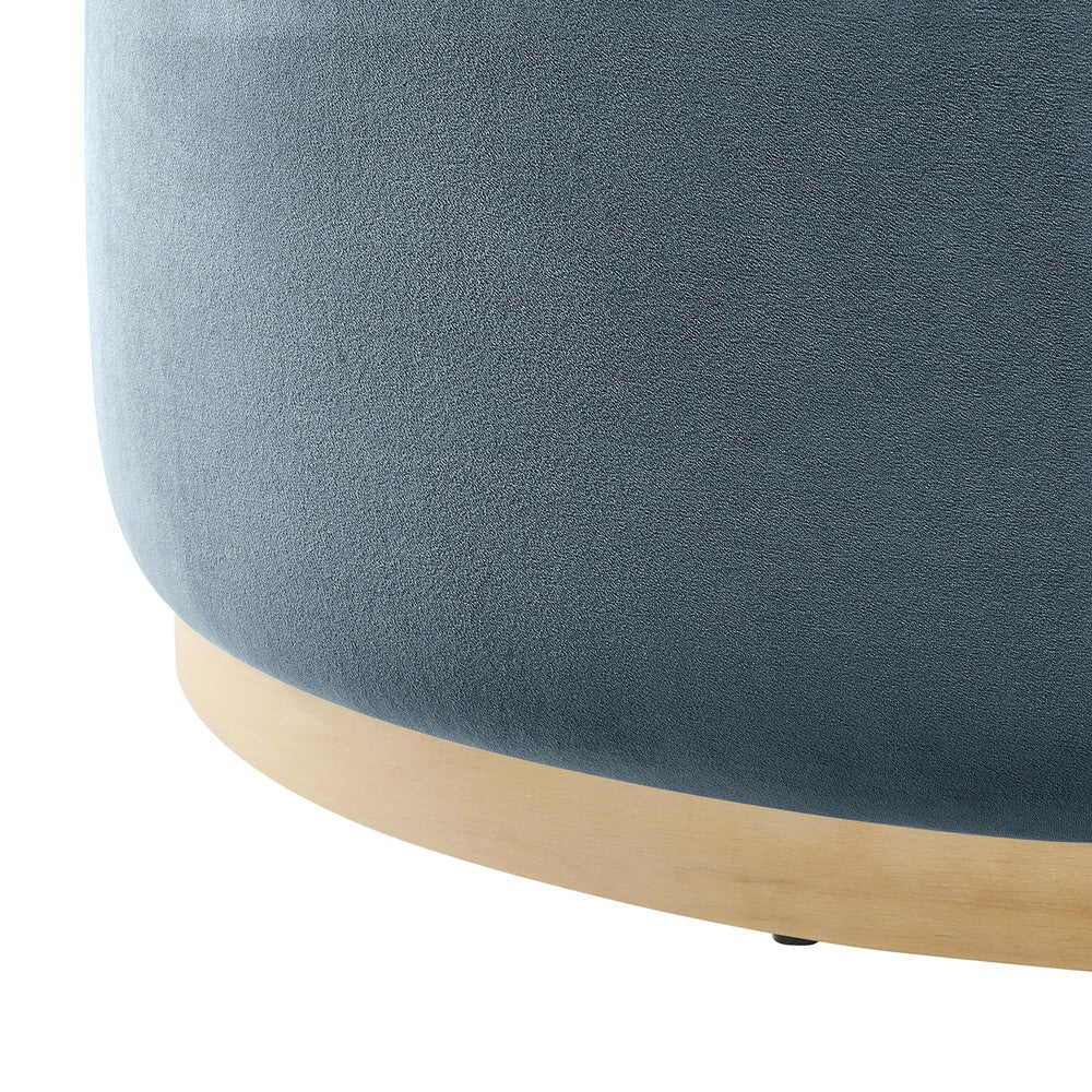 EEI-6650 Tilden Large 38" Round Performance Velvet Upholstered Ottoman by Modway