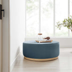 EEI-6650 Tilden Large 38" Round Performance Velvet Upholstered Ottoman by Modway