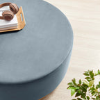 EEI-6650 Tilden Large 38" Round Performance Velvet Upholstered Ottoman by Modway