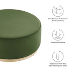 EEI-6650 Tilden Large 38" Round Performance Velvet Upholstered Ottoman by Modway
