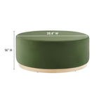 EEI-6650 Tilden Large 38" Round Performance Velvet Upholstered Ottoman by Modway
