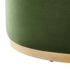 EEI-6650 Tilden Large 38" Round Performance Velvet Upholstered Ottoman by Modway