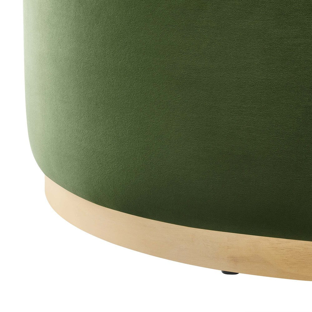 EEI-6650 Tilden Large 38" Round Performance Velvet Upholstered Ottoman by Modway