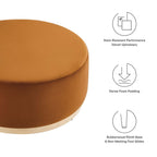 EEI-6650 Tilden Large 38" Round Performance Velvet Upholstered Ottoman by Modway