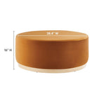 EEI-6650 Tilden Large 38" Round Performance Velvet Upholstered Ottoman by Modway