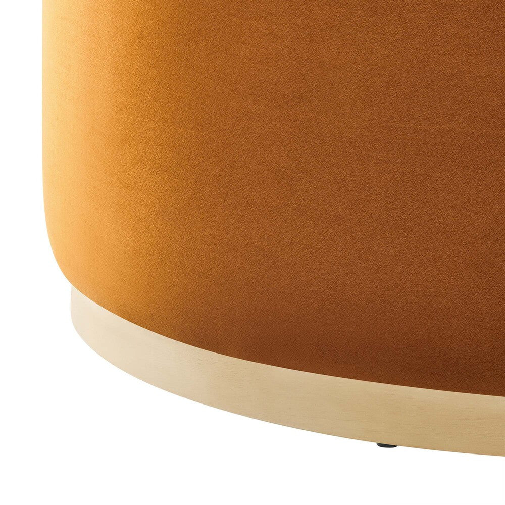 EEI-6650 Tilden Large 38" Round Performance Velvet Upholstered Ottoman by Modway