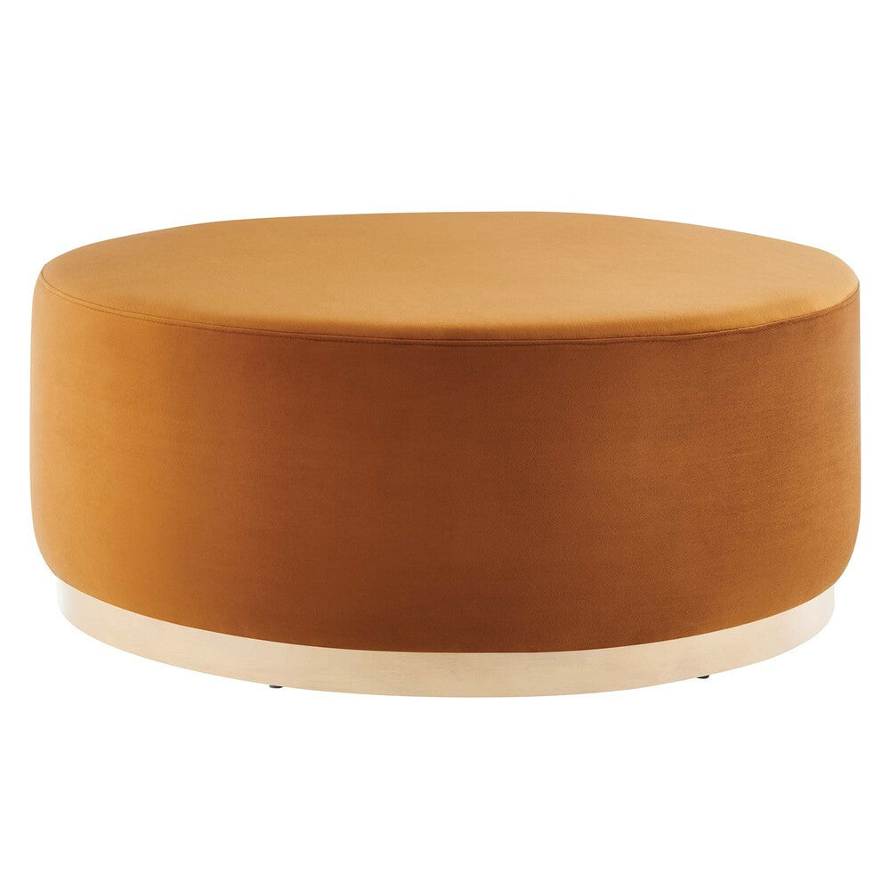 EEI-6650 Tilden Large 38" Round Performance Velvet Upholstered Ottoman by Modway