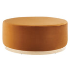 EEI-6650 Tilden Large 38" Round Performance Velvet Upholstered Ottoman by Modway